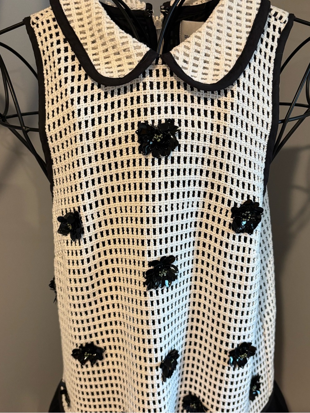 Maeve Sleeveless Embellished Drop-Waist Mini Dress - Picture 5 of 8